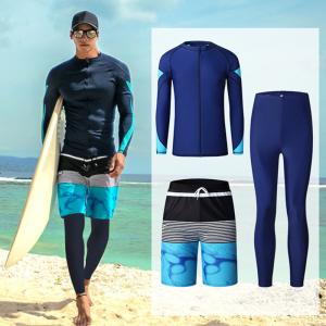 ラッシュガード メンズ 3点セット 水着 マリン ボタニカルデザイン