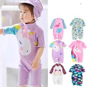 キッズ 子供 水着  オールインワン ラッシュガード素材