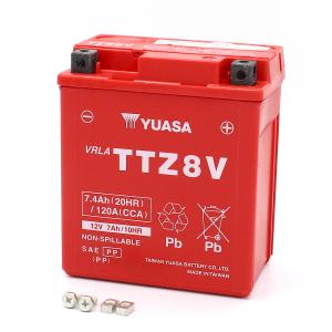 台湾ユアサ TTZ8V バイク用耐震バッテリー 台湾製 AGM シールド型 液入り充電済み YTZ8V互換品 台湾YUASA すぐ使える｜sevenstore