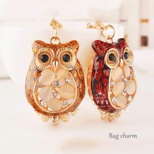 フクロウ キーホルダー 梟 ふくろう 幸福 幸運 バッグチャーム