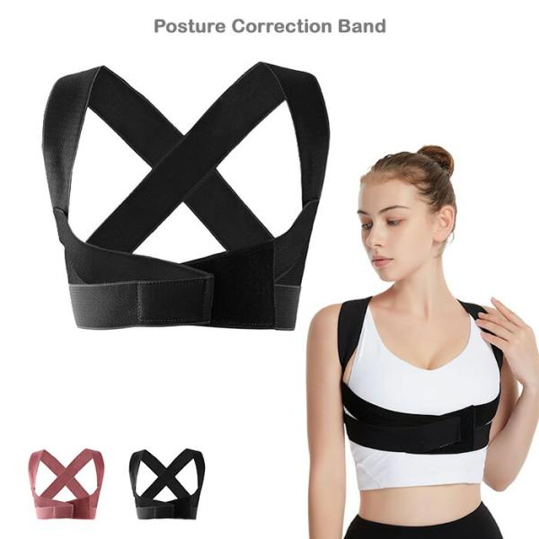 猫背改善 姿勢矯正ベルト 調節可能 脇肉すっきり 矯正バンド たすき掛け 背筋 巻き肩 姿勢サポータ...
