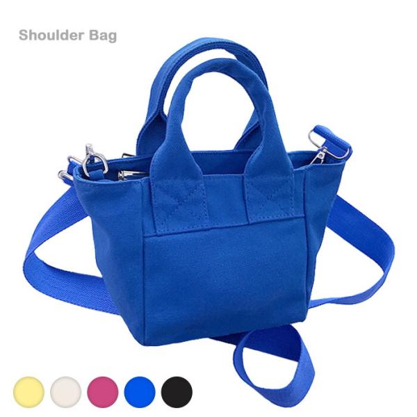 ミニトートバッグ 帆布 斜めがけ ショルダーバッグ 仕切り 小さめ キャンバス ファスナー付き 中身...