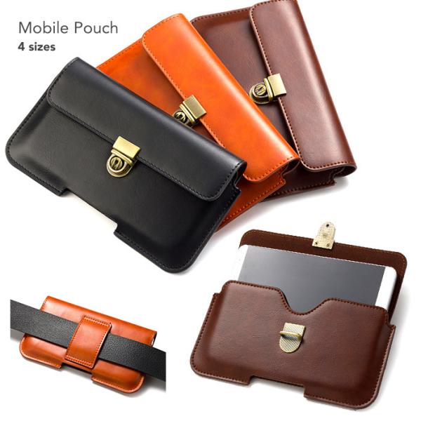 スマホポーチ 多機種対応 iPhone12ProMax 横型 iPhone12Pro スマホポーチ ...