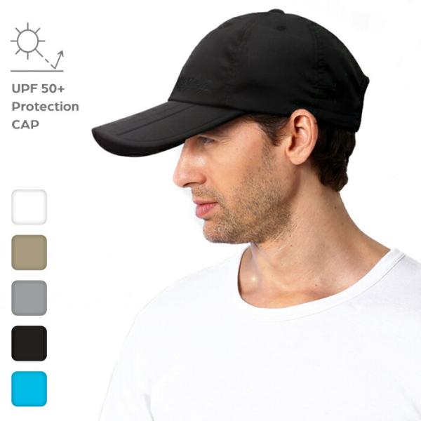 UVカット スポーツキャップ 帽子 野球帽 折り畳み キャップ 通気 速乾 男女兼用 メンズ レディ...