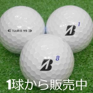 ロストボール ゴルフボール ブリヂストン 2024 TOUR B XS ホワイト 1個 中古 Aランク ツアーB 飛んで 止まる ディープ感 ソフト 白