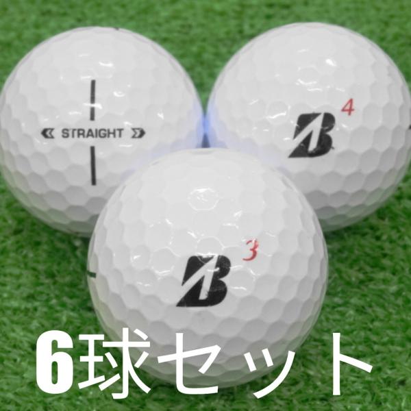 ロストボール ゴルフボール ブリヂストンゴルフ 2025 スーパーストレート ホワイト 6球セット ...