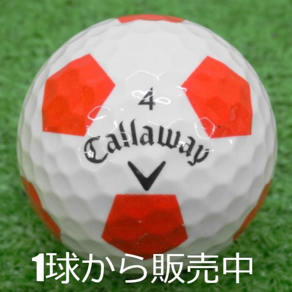 ロストボール キャロウェイ CHROME SOFT X 2018年モデル TRUVIS 赤白 1個 ...
