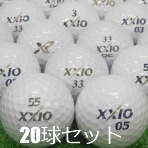 送料無料 ロストボール XXIO ホワイト 20球セット 中古 Aランク ゼクシオ 白 ゴルフボール