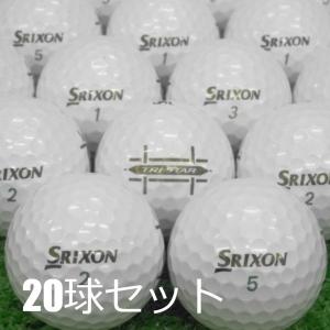 送料無料 ロストボール SRIXON スリクソン TRI-STAR トライスター 2022年モデル プレミアムホワイト 20球セット 中古 Aランク ゴルフボール｜seventwo