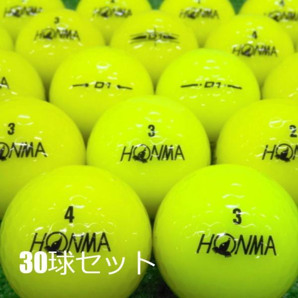 ロストボール ゴルフボール HONMA D1 イエロー 30球セット 中古 Aランク 特選 ホンマ ...
