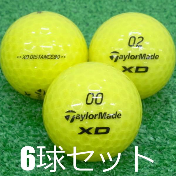 ロストボール ゴルフボール TaylorMade XD80 イエロー 6球セット 中古 Aランク テ...