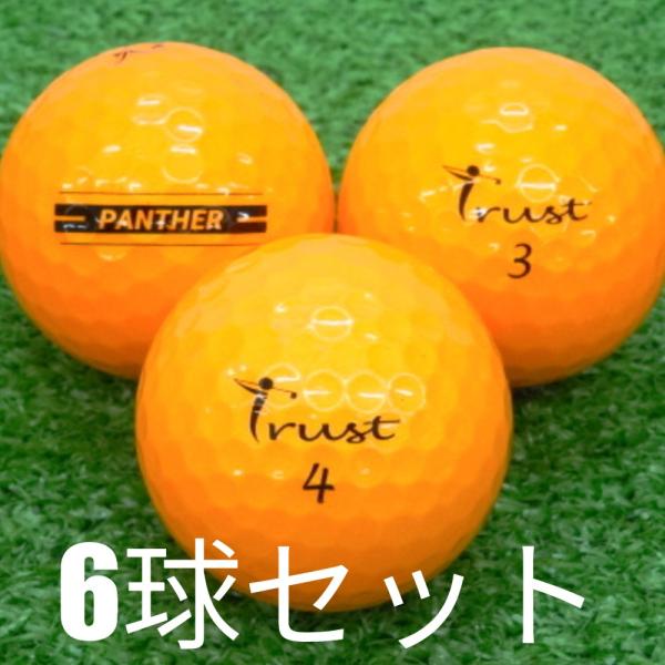 ロストボール ゴルフボール Trust Panther オレンジ 6球セット 中古 Aランク 特選 ...