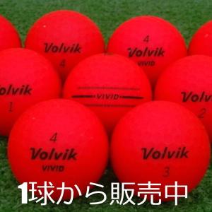 ロストボール VOLVIK ビビッド レッド マットカラー 1個 中古 Aランク 赤 ボルビック VIVID ゴルフボール｜seventwo