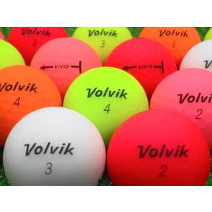ボルビック ビビッド VOLVIK VIVID マットカラー 12球セット 1ダース 当店A+Bランク 中古 ロストボール ゴルフボール
