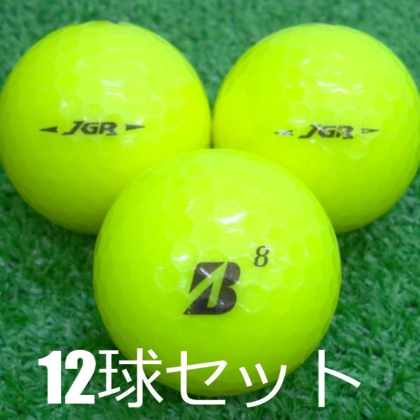 ロストボール ゴルフボール ブリヂストン TOUR B JGR イエロー 12球セット 中古 Bラン...