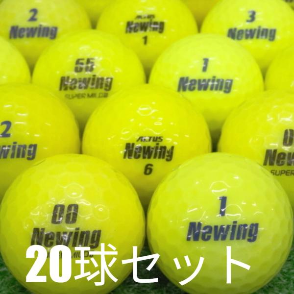 ロストボール ゴルフボール ブリヂストン NEWING イエロー 20球セット 中古 Bランク 美品...