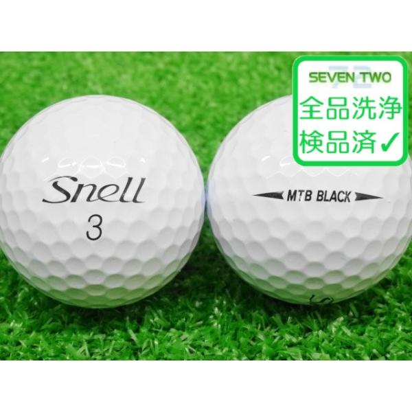 ロストボール スネル ゴルフ MTB BLACK ホワイト 1個 当店Bランク 中古 ゴルフボール