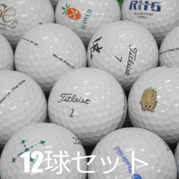 送料無料 ロストボール タイトリスト PRO V1 ホワイト 2023年モデル ロゴあり 12球セッ...