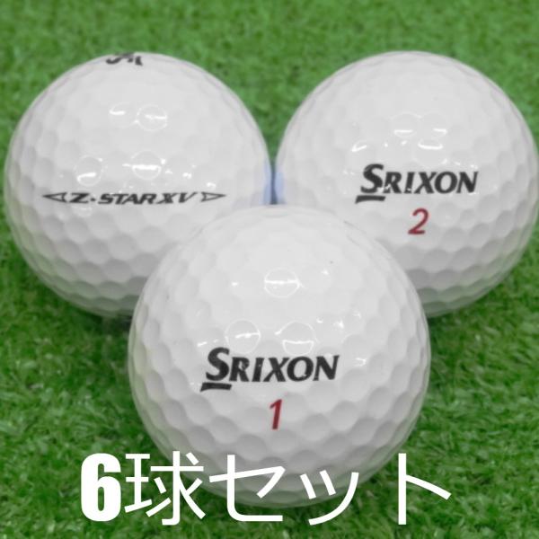 ロストボール SRIXON Z-STAR XV ホワイト 2023年モデル 6球セット 中古 Aラン...