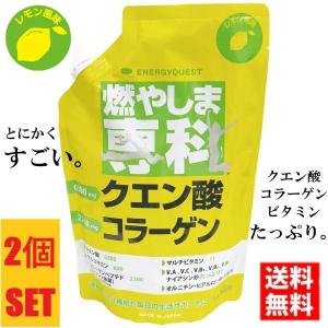 送料無料 燃やしま専科 レモン風味 500g入 2袋セット クエン酸 コラーゲン ダイエット スポーツドリンク エナジークエスト もやしませんか 最安値｜seventwo