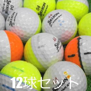 ロストボール 訳あり SRIXON Z-STAR DIVIDE 12球セット 中古 スリクソン Zスター ツートーン デ ィバイド ゴルフボール｜seventwo