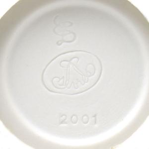 セーブル Sevres フランス 飾り物 彫刻 浅浮き彫りメダル 白磁 飾り物 フランス ディアンヌと雌鹿 ハンドメイド Diane Biche1a ブルーアンプルール