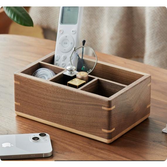 ペン＆リモコンラック ナチュラル ペンスタンド ウオルナット リモコンスタンド リモコンラック デス...