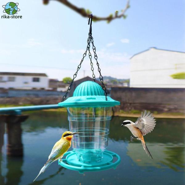 バードフィーダー 鳥餌箱 吊り下げ 屋根付き 伸縮 折りたたみ可 鳥給餌器 野鳥 鳥用品 鳥小屋 野...