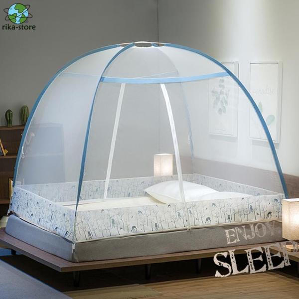 蚊帳 ワンタッチ蚊帳 かや 折りたたみ 底付き 蚊帳テント 虫除け 蚊よけ 虫防止 大空間 おしゃれ...