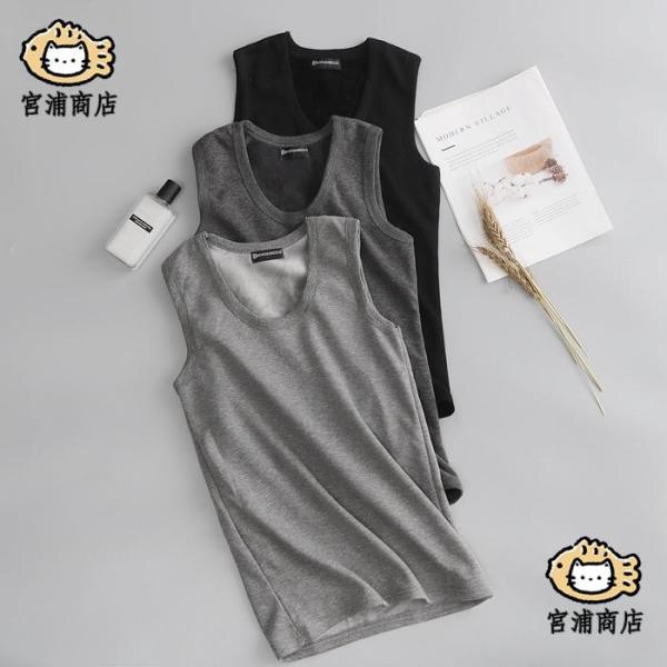 タンクトップ メンズ 裏起毛タンクトップ 発熱 裏起毛インナー インナートップス 肌着 ノースリーブ...