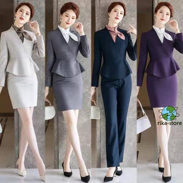 スーツセット レディース   パンツセット スカートセット 20代30代40代 事務服 フォーマル ...