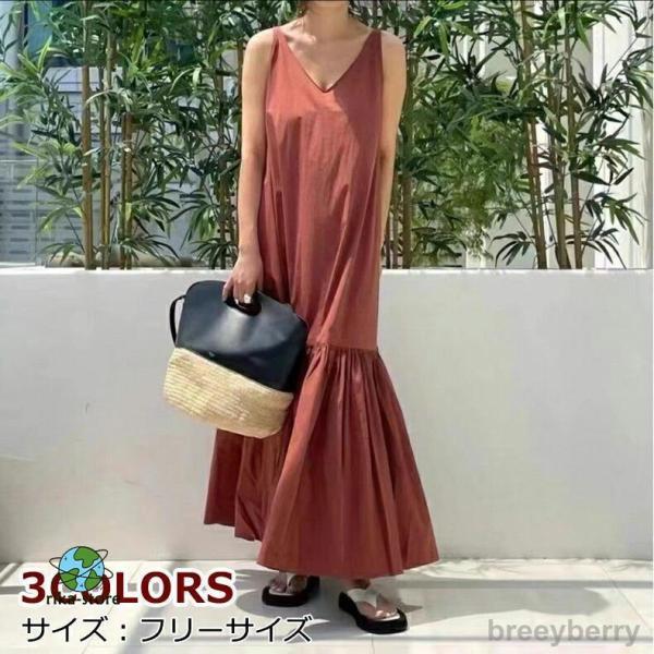 ワンピース レディース 春 ロング 40代 30代 夏 オフィス 60代 ネイビー プリーツ 五分袖...