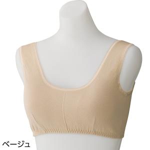 高齢者 下着 女性 ブラジャー オールシーズン 全1色 M-LL やわらかガーゼ編ソフトカップ付ブラジャー K20｜sf-cheerup