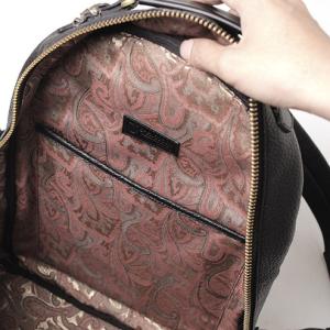 レザーリュックサック ブラックパイソン(ヘビ革)の詳細画像5