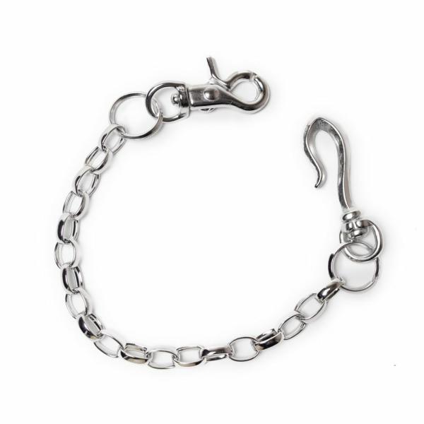 S'FACTORY　ショート ウォレット チェーン  オーバルロール シルバー ブラス（真鍮）