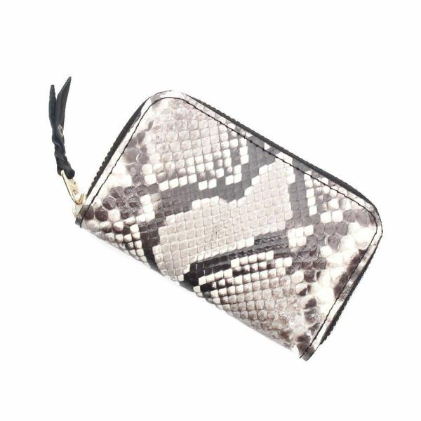 S'FACTORY キーケース ラウンドファスナーキーケース パイソン（ヘビ革）
