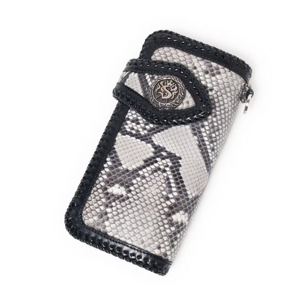 S'FACTORY 革財布 バイカーズウォレット05 パイソン（ヘビ革）