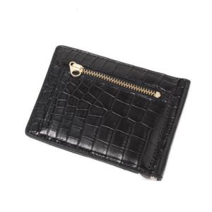 グッチ マネークリップ ブラック クロコダイル 中古 ビルクリップ 札