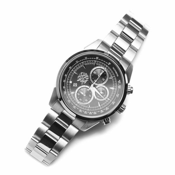 S'FACTORY 腕時計 クロノグラフ腕時計 ブラック×シルバー