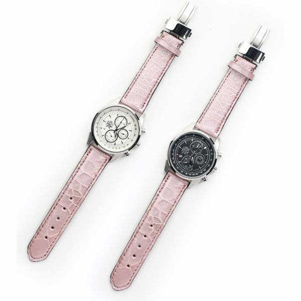 S'FACTORY 腕時計 クロノグラフ腕時計レザーベルト タートル（カメ革）