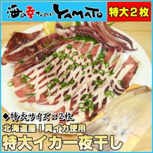 【セール】北海道産真いか一夜干し大型２枚セット/肉厚でやわらかコリコリ/イカ