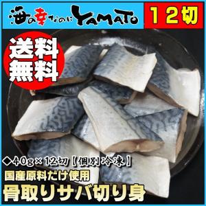 骨取りサバの切り身 40g×12切れ 個別冷凍 鯖 さば 魚 つまみ お手軽 爆買
