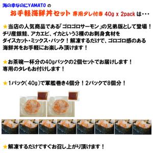 お手軽海鮮丼セット 2パック サーモン 鮭 イ...の詳細画像5