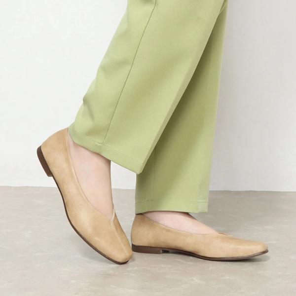 2025 美脚スタイルセンターシームフラットシューズ スムース 日本製 オフィスカジュアル 結婚式 ...