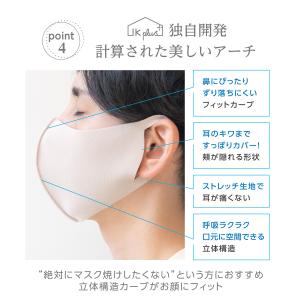 日本製 日焼け防止フェイスカバー メッシュ 紫...の詳細画像3