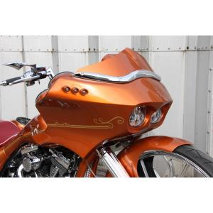 JOBDESIGN/ジョブデザイン（バガーカスタム）【フロントフェアリングキット】ハーレーHarley Davidson FLTR　2000年〜2012年｜sftshopping