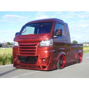 200系 ハイゼット　車高調　翔プロデュース　車低 Hijet] When I installed Sho Produce's car lowering system, it was