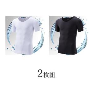 Tシャツ 冷感 メンズ 2枚セット 半袖Tシャ...の詳細画像3