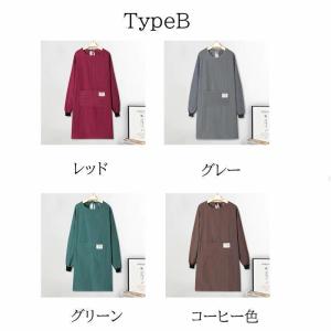 大人用 割烹着 エプロン ロング new スト...の詳細画像2