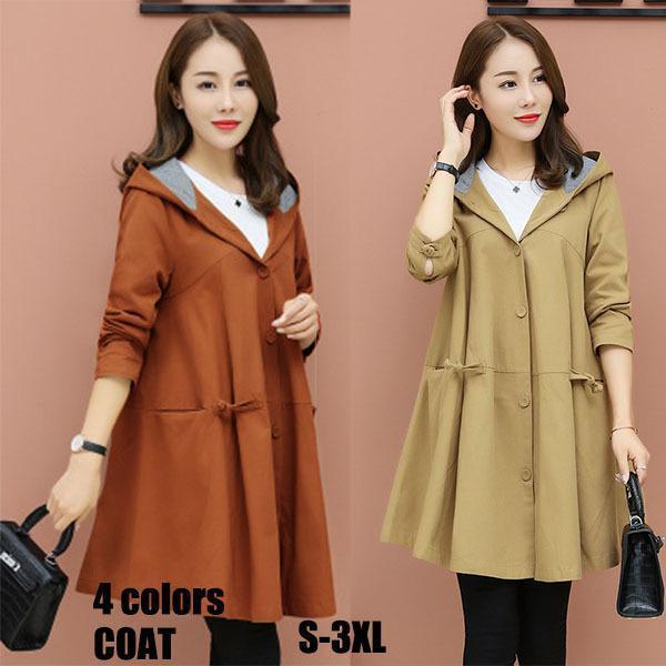トレンチコート 秋 アウター レディース 秋物 50代ファッション ロング コート 春 秋 コート ...